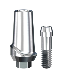 ScrewPlant Straight Contoured Titanium Abutment (4.7mmD Wx3.7mmD Platformx1mmL Collar Height)-1/Box