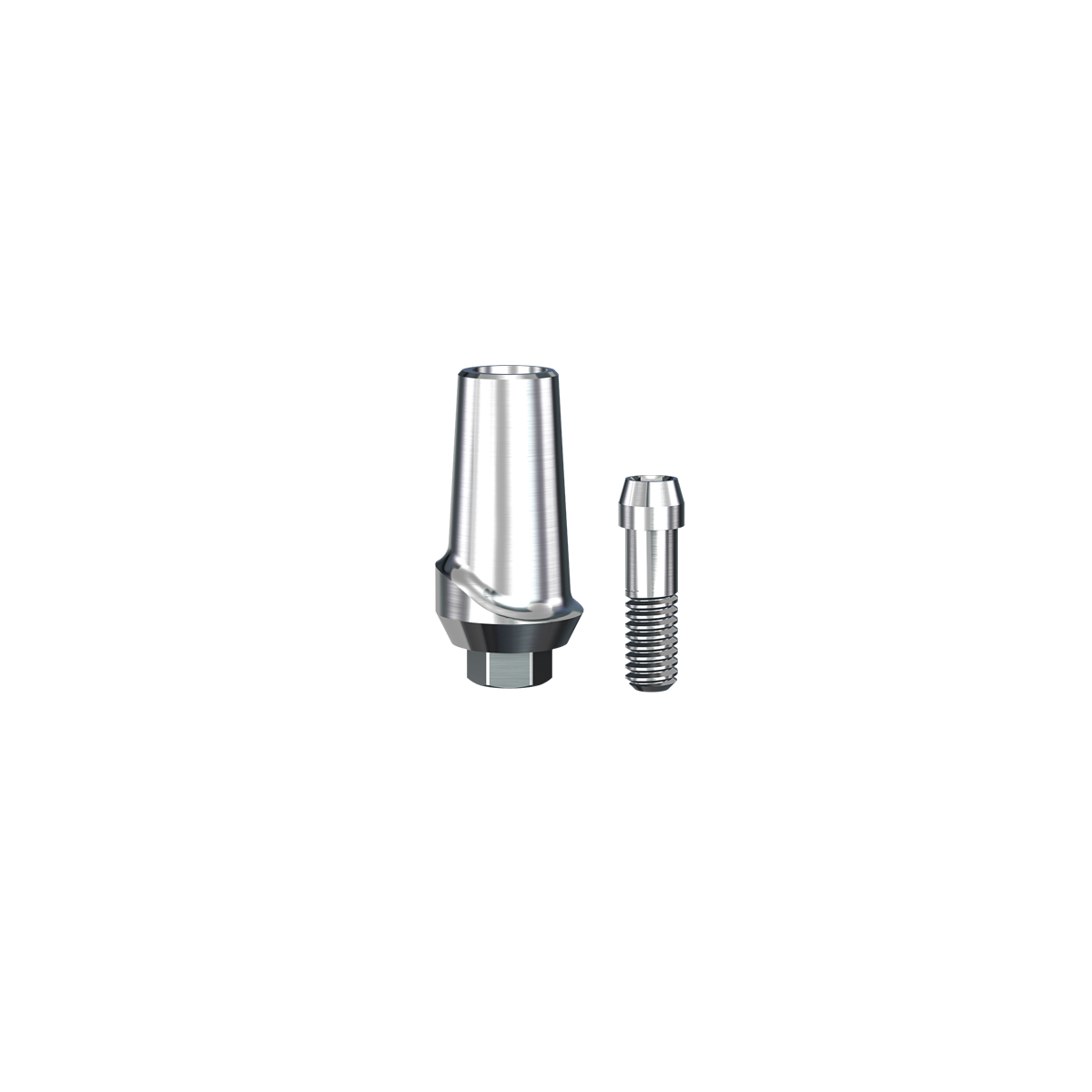 ScrewPlant Straight Contoured Titanium Abutment (4.7mmD Wx3.7mmD Platformx1mmL Collar Height)-1/Box