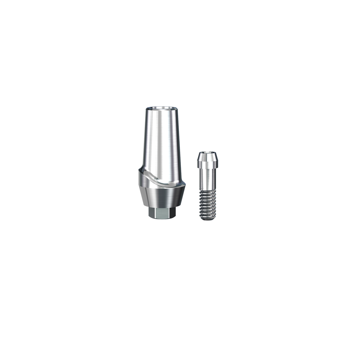 ScrewPlant Straight Contoured Titanium Abutment (4.7mmD Wx3.7mmD Platformx2mmL Collar Height)-1/Box