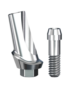 ScrewPlant 15° Angled Contoured Titanium Abutment (3.7mmD Platformx0.75mmL Collar Height) - 1/Box