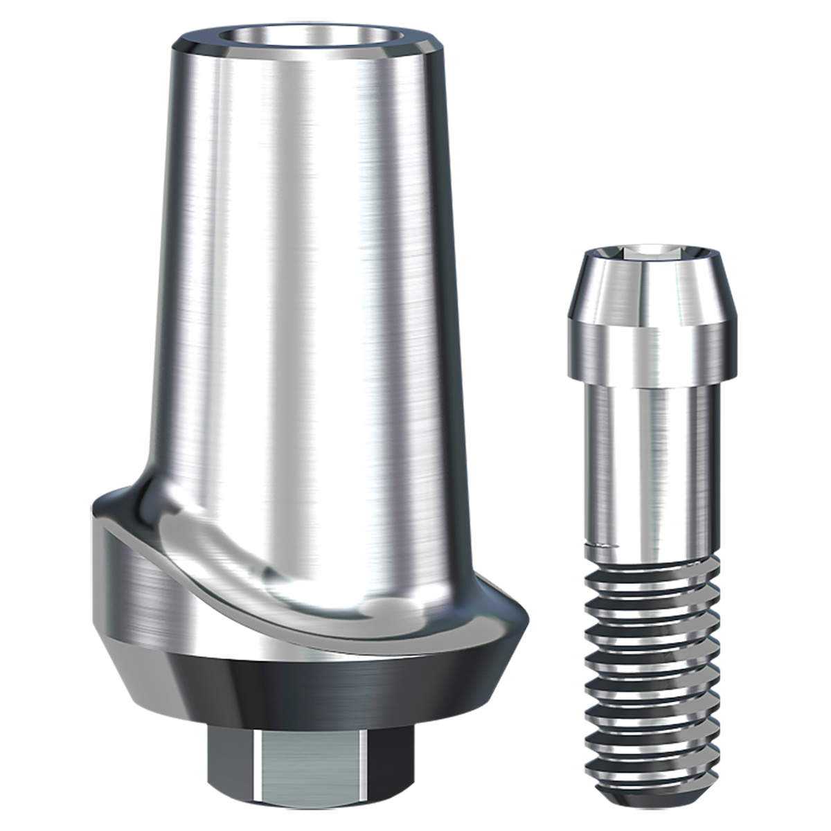 ScrewPlant Straight Contoured Titanium Abutment (5.7mmD Wx4.7mmD Platformx1mmL Collar Height)-1/Box