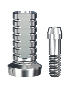 ScrewPlant Non-Engaging Titanium Temporary Abutment (4.7mmD Platformx1mmL Collar Height) - 1/Box