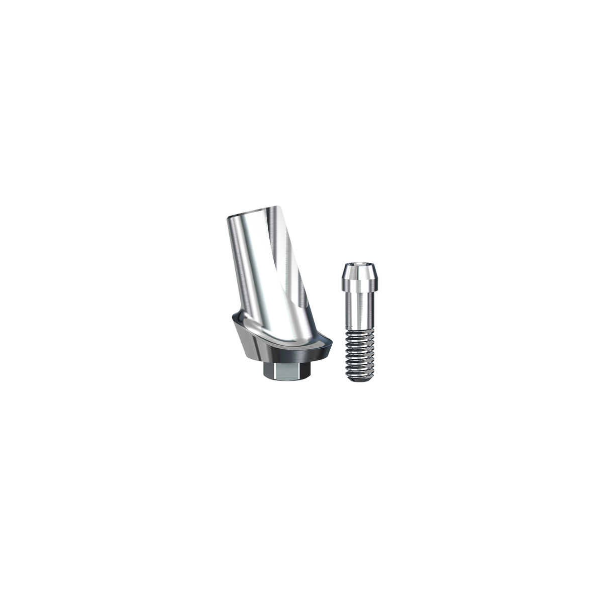 ScrewPlant 15° Angled Contoured Titanium Abutment (4.7mmD Platformx1mmL Collar Height) - 1/Box