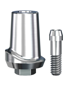 ScrewPlant Straight Contoured Titanium Abutment (6.5mmD Wx5.7mmD Platformx1mmL Collar Height)-1/Box