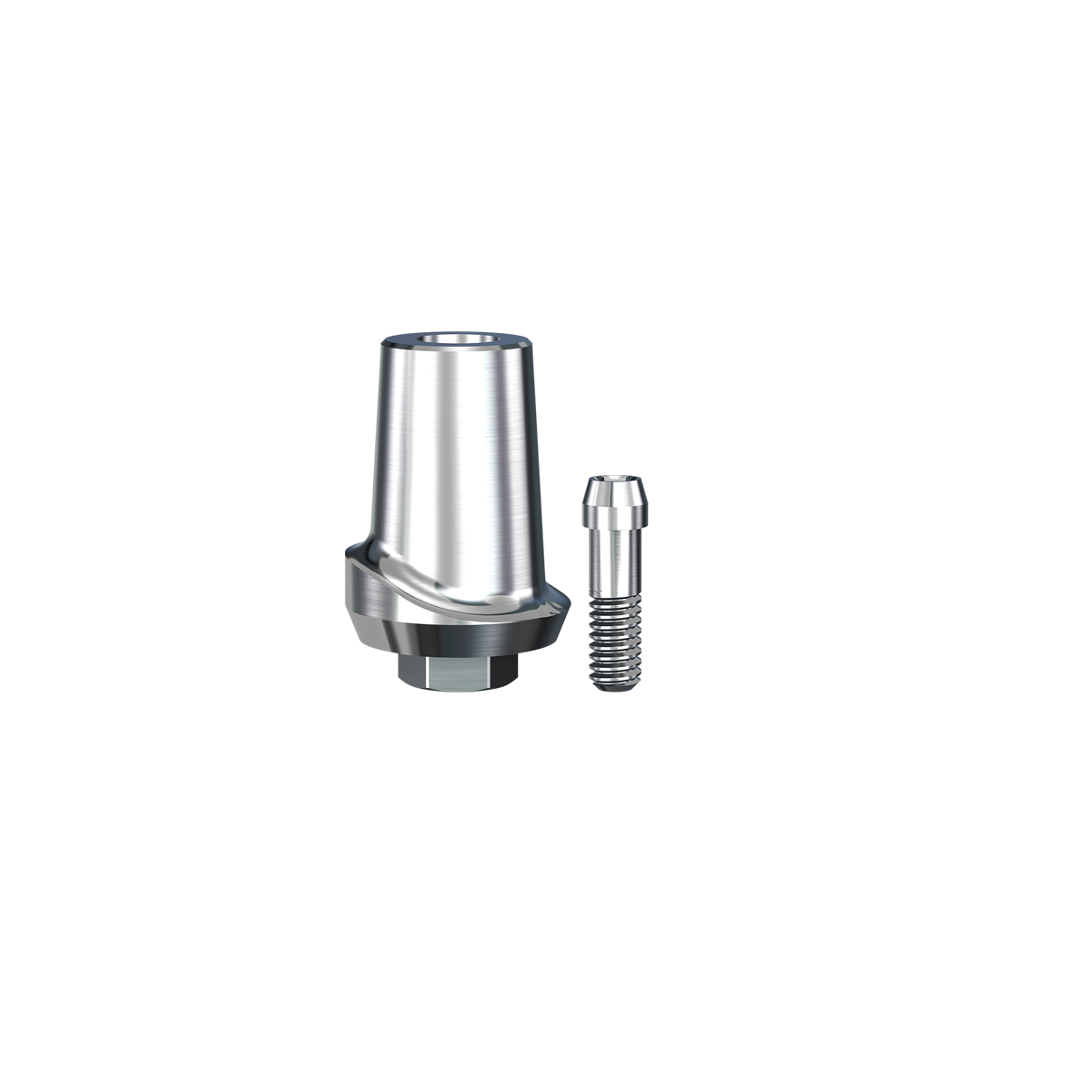 ScrewPlant Straight Contoured Titanium Abutment (6.5mmD Wx5.7mmD Platformx1mmL Collar Height)-1/Box
