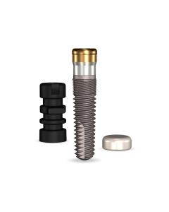GoDirect 3.7mmDx13mmL, 1.5mm Collar Height SBM 4.0mmD Platform Dental Implant System - 1/Pack