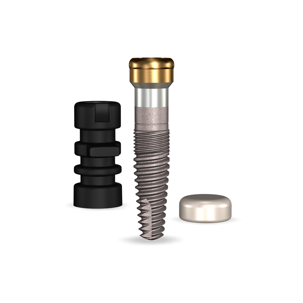 GoDirect 3.0mmDx10mmL, 3mm Collar Height SBM 4.0mmD Platform Dental Implant System - 1/Pack