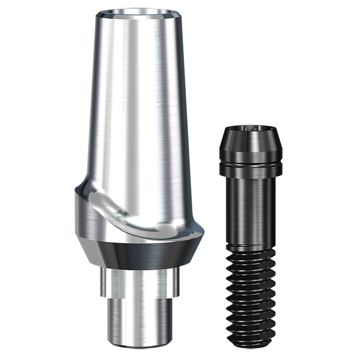 RePlant Straight Contoured Titanium Abutment (4.5mmD Widthx3.5mmD Platformx1mmL Collar Height)-1/Box