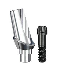 RePlant 15° Angled Contoured Titanium Abutment (3.5mmD Platformx0.75mmL Collar Height) - 1/Box