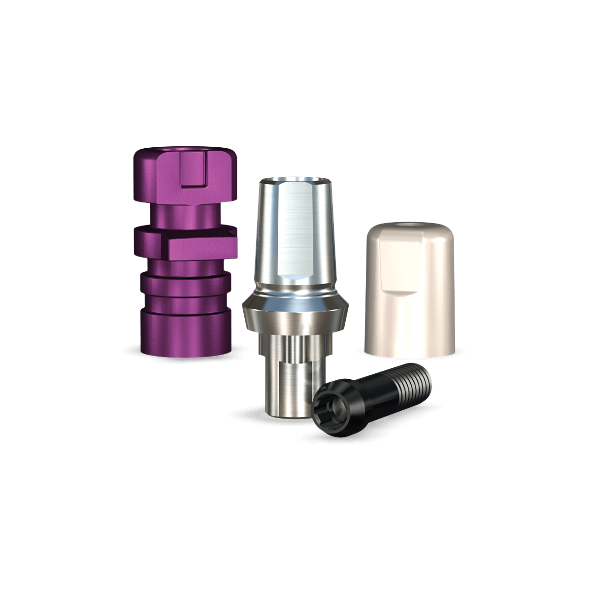 RePlant Straight Snappy Type Titanium Abutment (4.7mmD Wx4.3mmD Platformx1mmL Collar Height)-1/Box