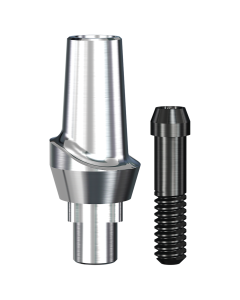 RePlant Straight Contoured Titanium Abutment (5.44mmD Wx4.3mmD Platformx2mmL Collar Height)-1/Box