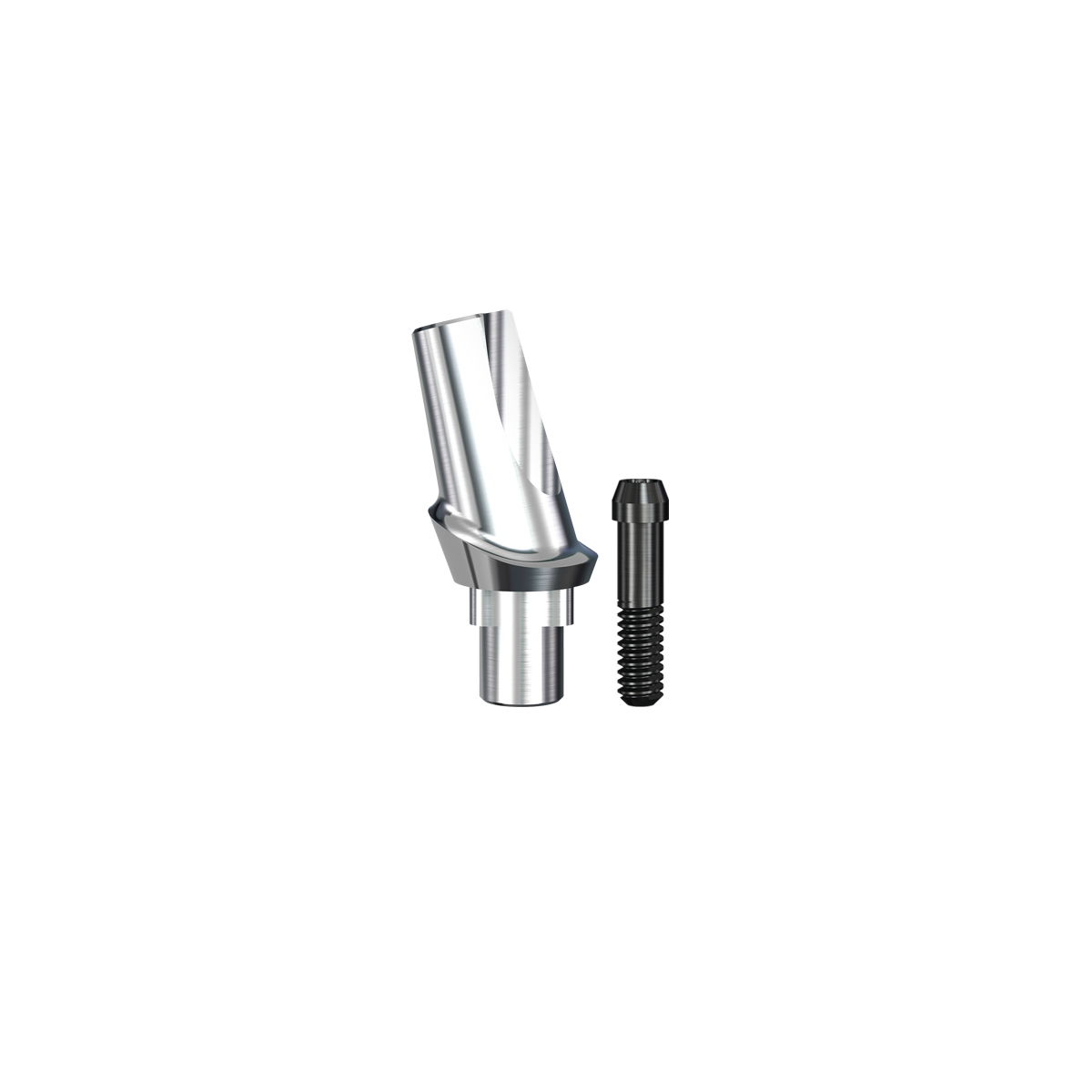 RePlant 15° Angled Contoured Titanium Abutment (4.3mmD Platformx1mmL Collar Height) - 1/Box