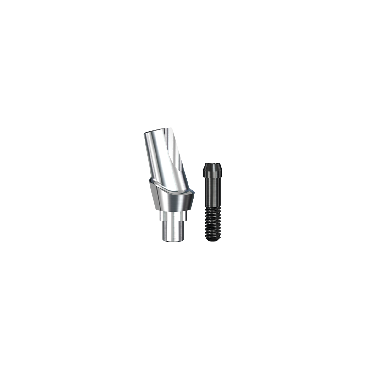 RePlant 15° Angled Contoured Titanium Abutment (4.3mmD Platformx2mmL Collar Height) - 1/Box