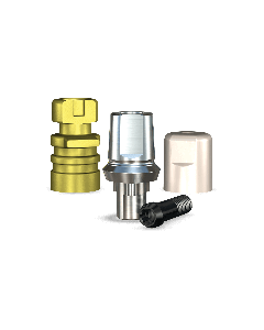 RePlant Straight Snappy Type Titanium Abutment (5.7mmD Wx5.0mmD Platformx1mmL Collar Height)-1/Box