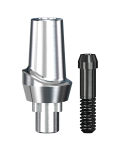 RePlant Straight Contoured Titanium Abutment (6.0mmD Widthx5.0mmD Platformx2mmL Collar Height)-1/Box