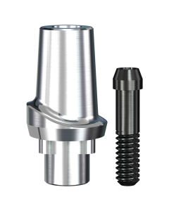 RePlant Straight Contoured Titanium Abutment (6.45mmD Wx6.0mmD Platformx1mmL Collar Height)-1/Box