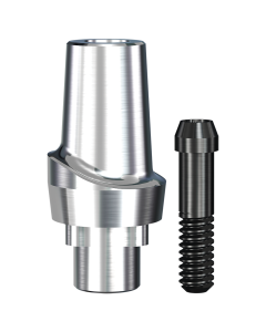 RePlant Straight Contoured Titanium Abutment (6.45mmD Wx6.0mmD Platformx2mmL Collar Height)-1/Box