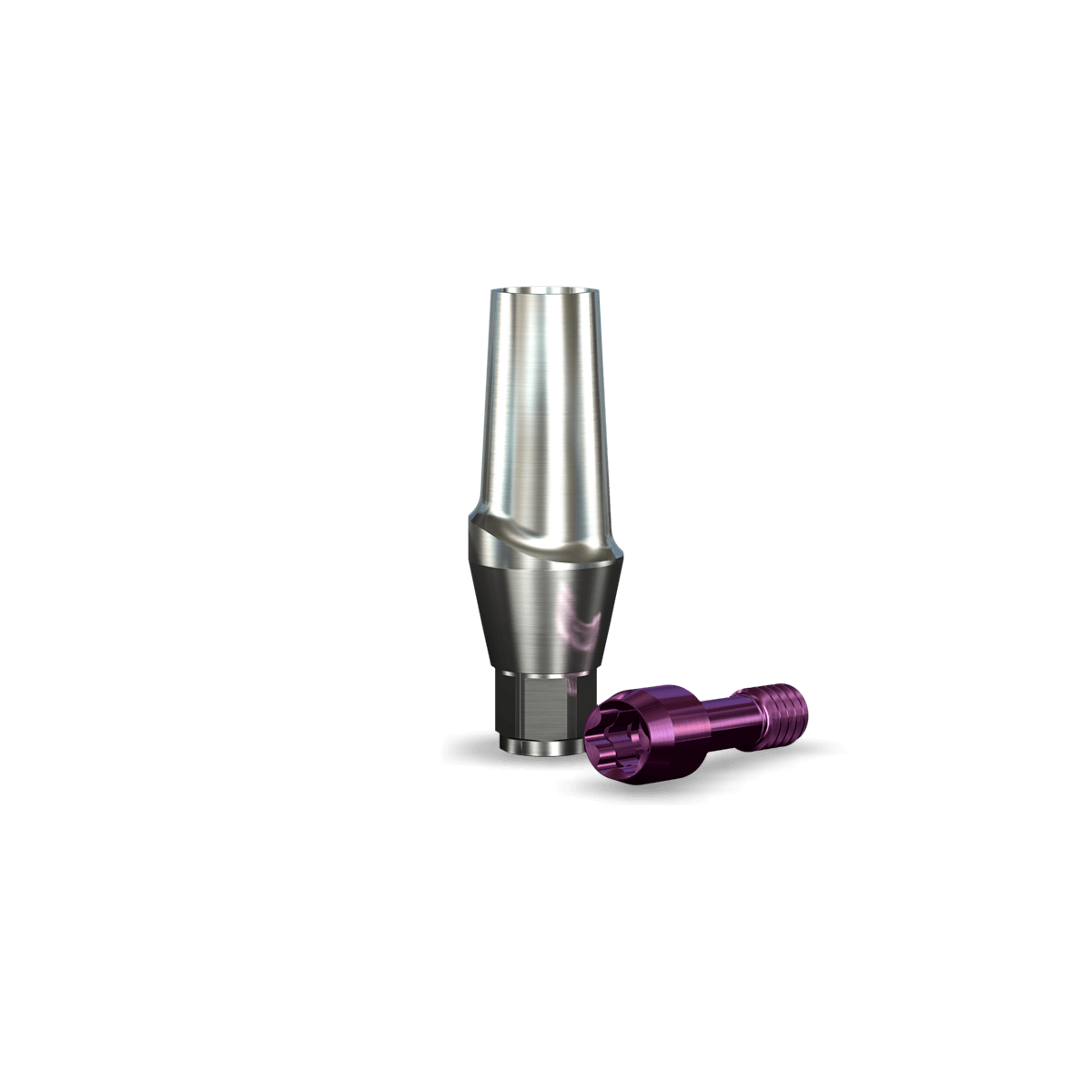 InterActive Narrow Straight Contoured Titanium Abutment (3.7mmD Wx3.0mmD Platformx2mmL Collar H)