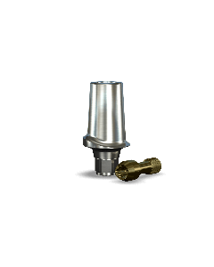 InterActive Straight Contoured Titanium Abutment (5.7mmD Wx3.4mmD Platformx1mmL Collar Height)-1/Box