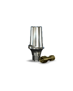 InterActive Straight Contoured Titanium Abutment (5.7mmD Wx3.4mmD Platformx2mmL Collar Height)-1/Box
