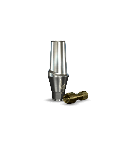 InterActive Straight Contoured Titanium Abutment Narrow (4.7mmD Wx3.4mmD Platformx3mmL Collar H)
