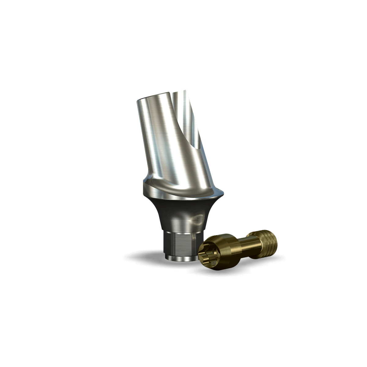 InterActive 15° Angled Contoured Titanium Abutment (5.7mmD Wx3.4mmD Platformx2mmL Collar H)-1/Box
