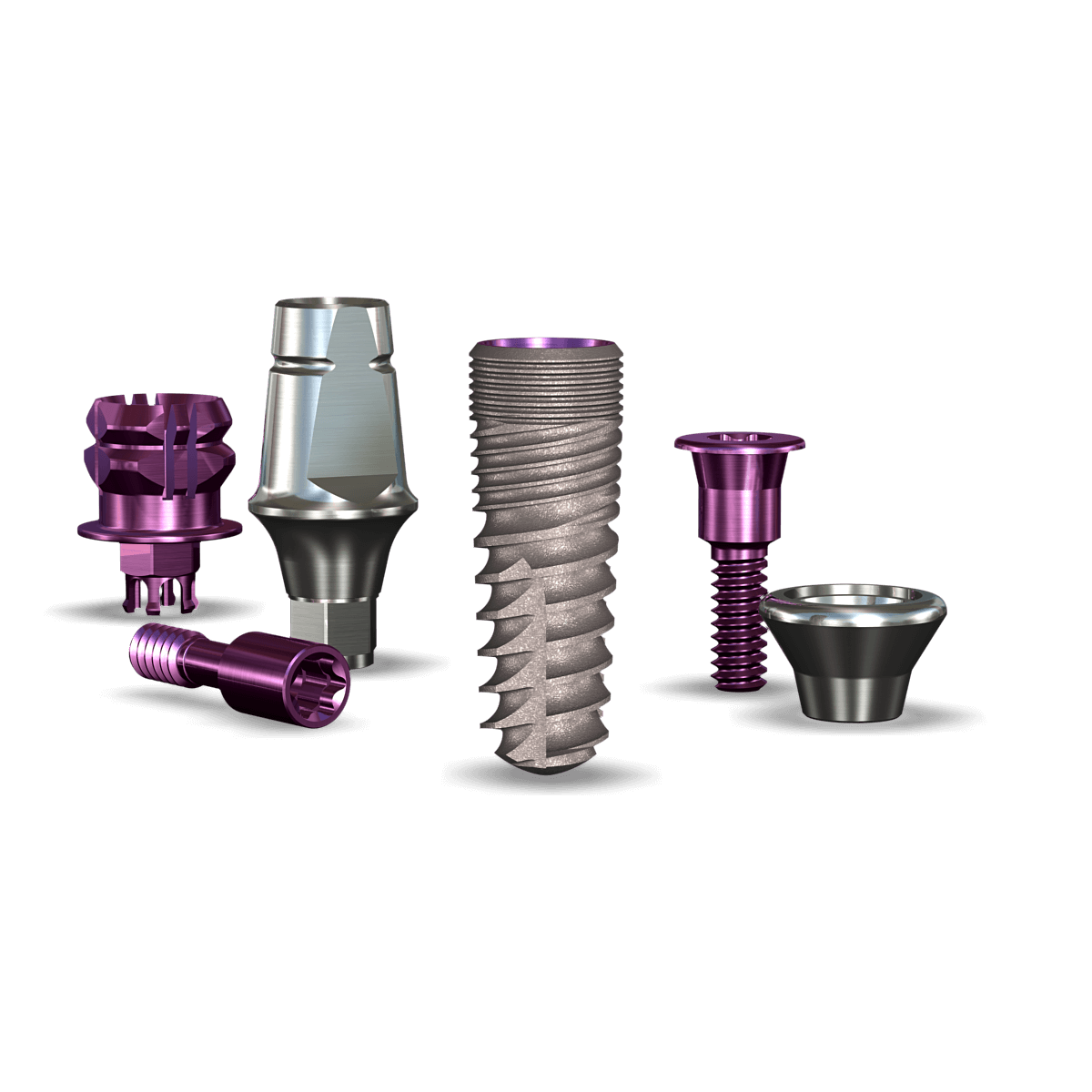 InterActive 3.7mmDx10mmL SBM: 3.0mmD Platform Dental Implant System - 1/Pack
