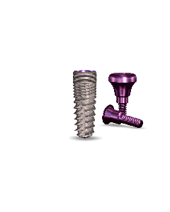 simplyInterActive 3.7mmDx10mmL SBM: 3.0mmD Platform Dental Implant System - 1/Pack
