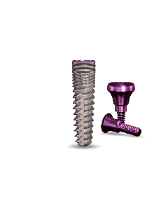 simplyInterActive 3.7mmDx13mmL SBM: 3.0mmD Platform Dental Implant System - 1/Pack