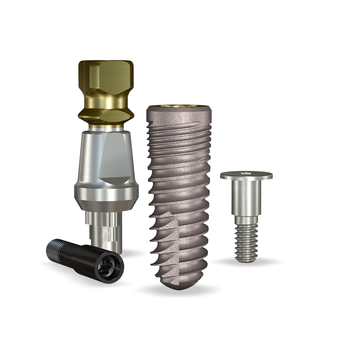 ReActive 4.7mmDx13mmL SBM: 4.3mmD Platform Dental Implant System - 1/Pack