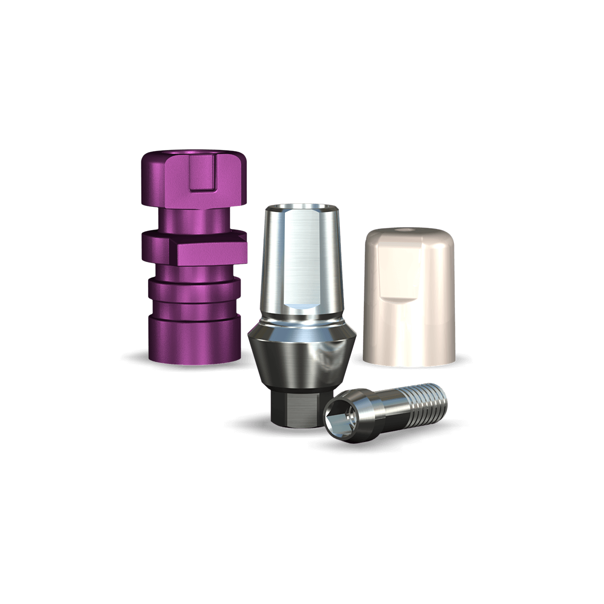 Legacy Straight Snappy Type Titanium Abutment (3.5mmD Platformx2mmL Collar Height) - 1/Box