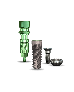 Legacy1™ 3.7mmDx10mmL SBM: 3.5mmD Platform Dental Implant System - 1/Pack