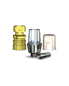 Legacy Straight Snappy Type Titanium Abutment (4.5mmD Platformx3mmL Collar Height) - 1/Box