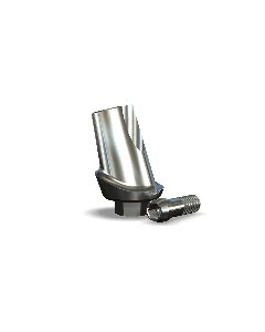 Legacy 15° Angled Contoured Titanium Abutment (5.7mmD Platformx1mmL Collar Height) - 1/Box