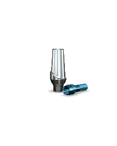 Legacy Straight Contoured Titanium Abutment (3.7mmD Widthx3.0mmD Platformx1mmL Collar Height)-1/Box
