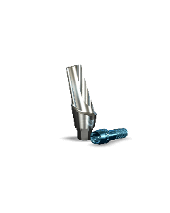 Legacy 15° Angled Contoured Titanium Abutment (3.0mmD Platformx2mmL Collar Height) - 1/Box