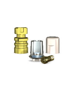 Swish Straight Snappy Type Titanium Abutment (4.8mmD Platformx0.5mmL Collar Height) - 1/Box