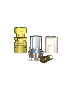 Swish Straight Snappy Type Titanium Abutment (4.8mmD Platformx2mmL Collar Height) - 1/Box