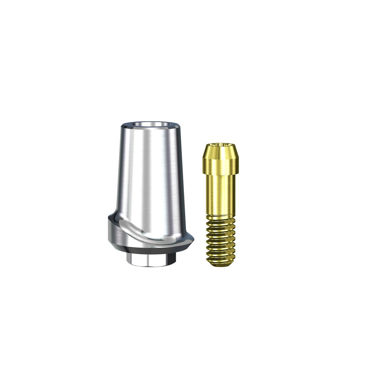Swish Straight Contoured Titanium Abutment (4.8mmD Platformx0.5mmL Collar Height) - 1/Box