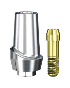 Swish Straight Contoured Titanium Abutment (4.8mmD Platformx2mmL Collar Height) - 1/Box