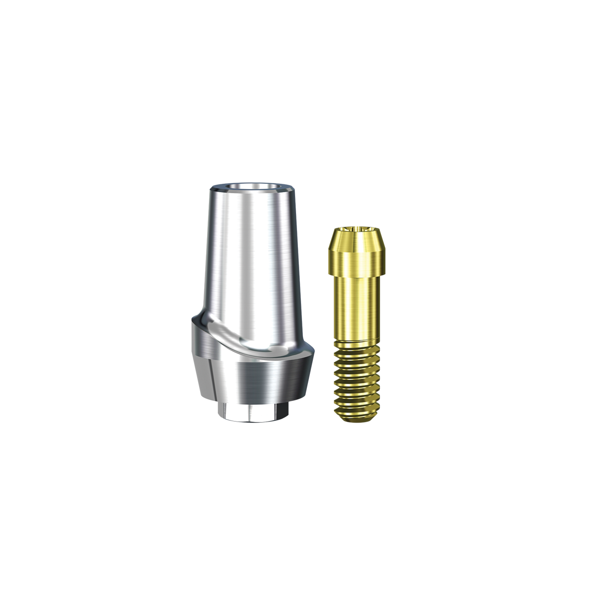 Swish Straight Contoured Titanium Abutment (4.8mmD Platformx2mmL Collar Height) - 1/Box