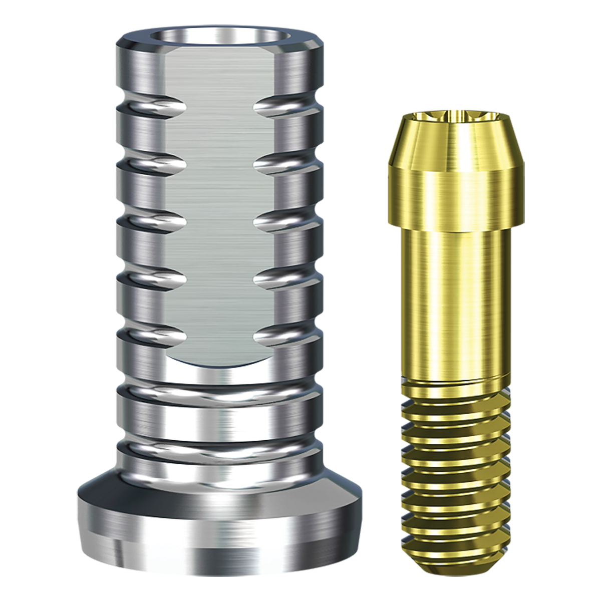 Swish Titanium Non-Engaging Temporary Abutment (4.8mmD Platformx1mmL Collar Height) - 1/Box