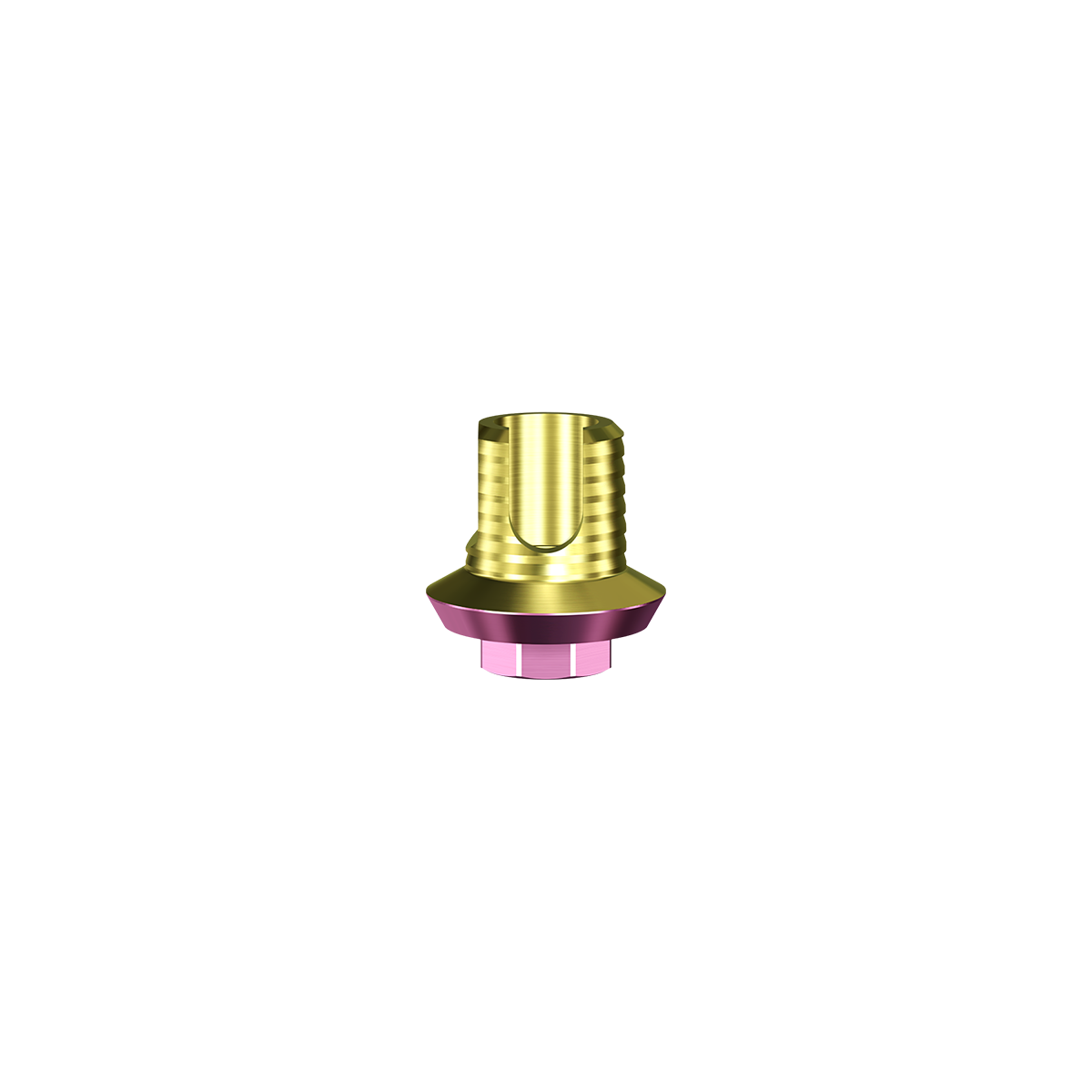 Dual Hue Ti Base Abutment Swish 4.8mmD Platform/1mmL Collar