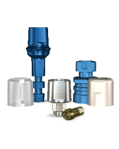 Swish Straight Snappy Type Titanium Abutment (6.5mmD Platformx0mmL Collar Height) - 1/Box
