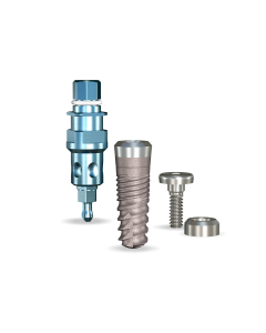 SwishPlus Implant 3.3mmDx8mmL SBM: 3.7mmD Platform Implant Dental System - 1/Pack