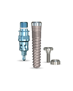 SwishPlus Implant 3.3mmDx14mmL SBM: 3.7mmD Platform Implant Dental System - 1/Pack