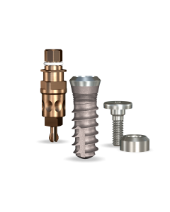 SwishPlus Implant 4.1mmDx10mmL SBM: 4.8mmD Platform Implant Dental System - 1/Pack