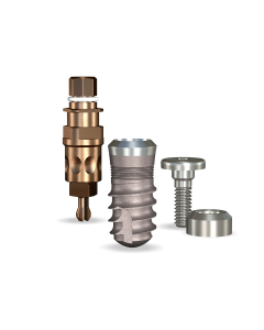 SwishPlus Implant 4.8mmDx8mmL SBM: 4.8mmD Platform Implant Dental System - 1/Pack