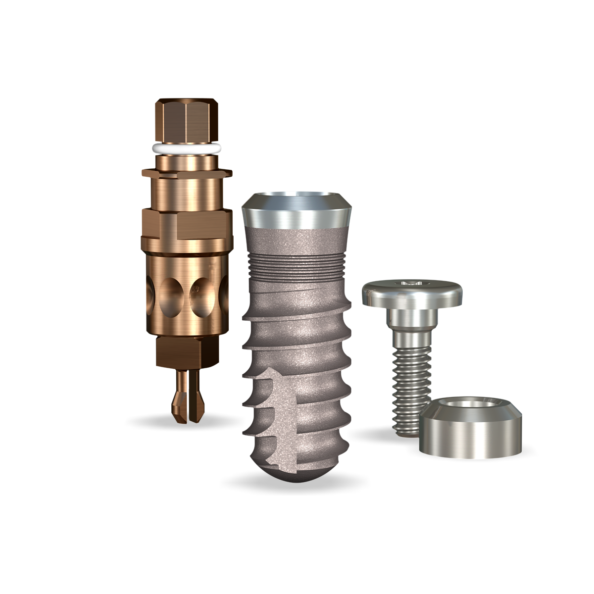 SwishPlus Implant 4.8mmDx10mmL SBM: 4.8mmD Platform Implant Dental System - 1/Pack