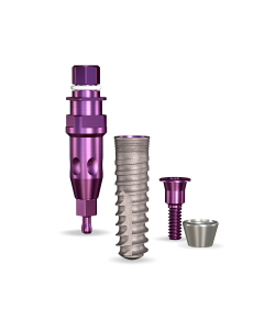 SwishActive 3.3mmDx12mmL SBM: 3.0mmD Platform Dental Implant System - 1/Pack